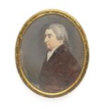 English School, circa 1790-1800 A portrait miniature of Sir John Eden, 4th Baronet (1740-1812), ...