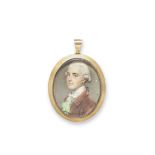 John Smart (British, 1742-1811) A portrait miniature of a gentleman, traditionally identified as...