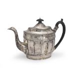 A George III silver teapot Peter, Ann & William Bateman, London 1805