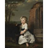 George James (active England 1755-1795) Portrait of Sir Frederick Morton Eden as a child, seated...