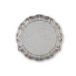 A George V silver salver Martin, Hall & Co (Richard Martin & Ebenezer Hall), Sheffield 1907