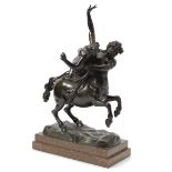 After Giambologna (Italian, 1524-1608): A late 18th / early 19th century patinated bronze figura...