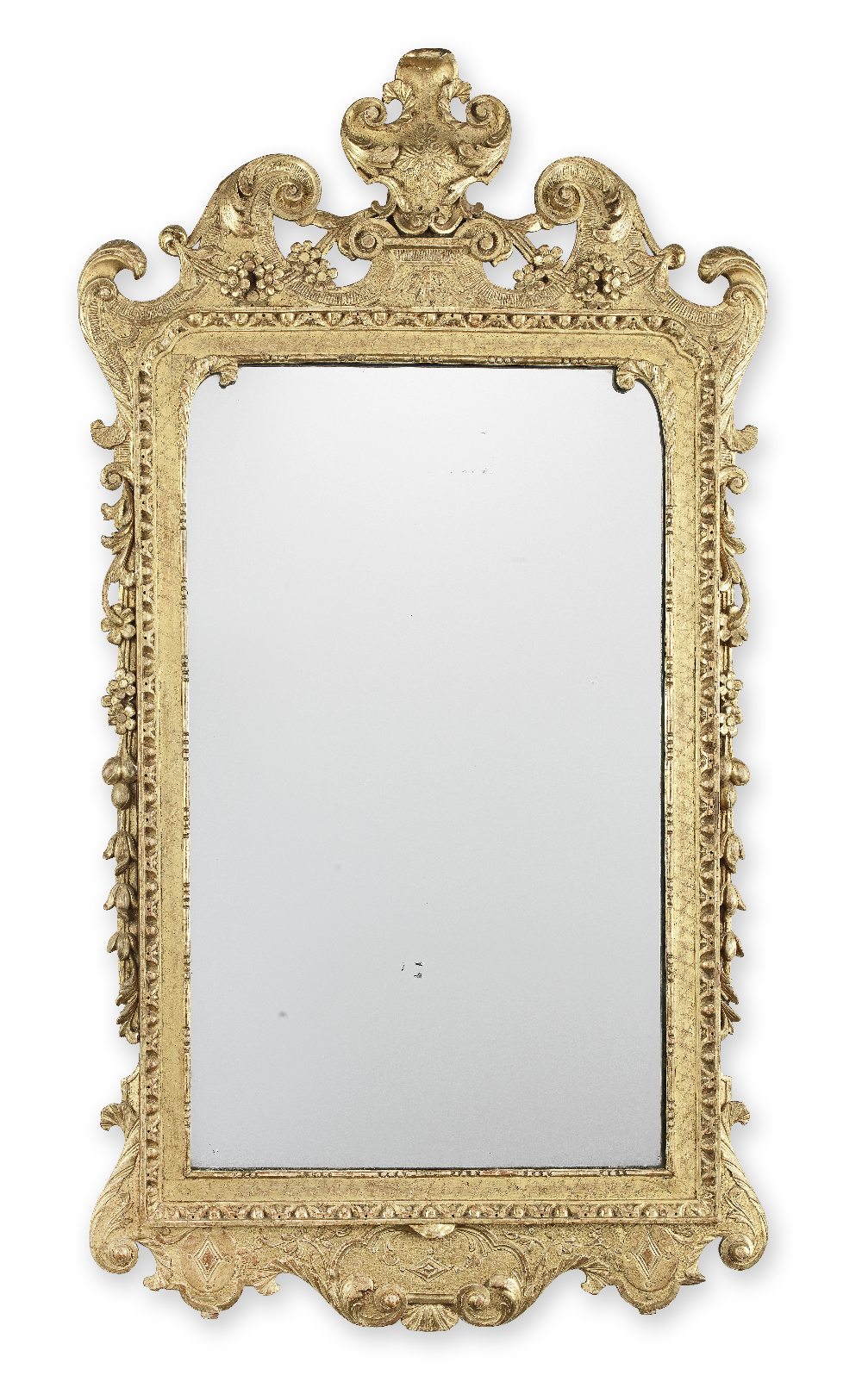 A George II giltwood and gilt gesso mirror Circa 1740