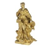 After Guillaume Coustou the elder (French, 1677-1746): A large mid 19th century French gilt bron...