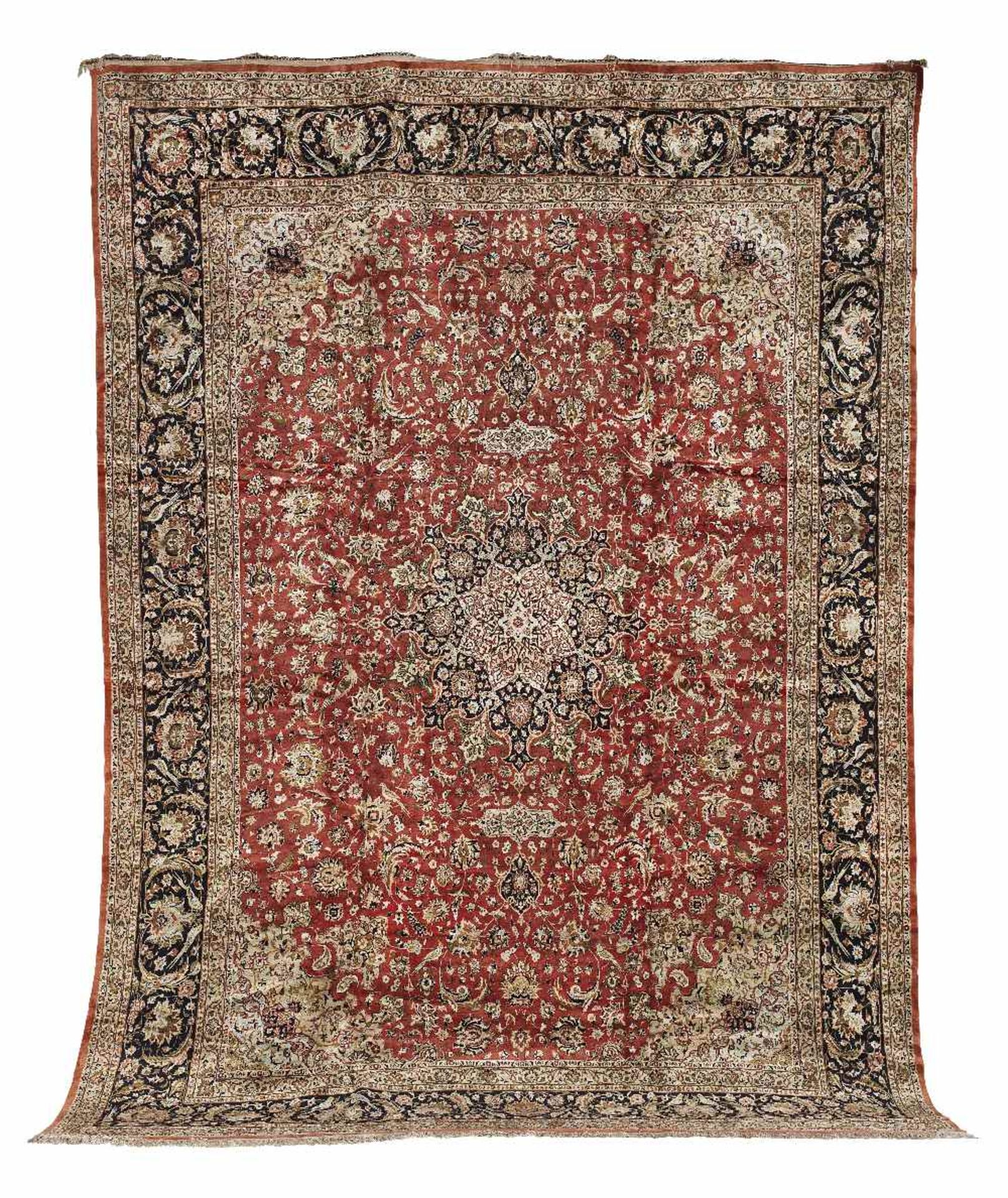 A striking Qum carpet Central Persia, circa 1960 440cm x 332cm