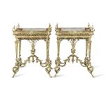 A pair of French late 19th century ormolu jardinieres in the Louis XIV style Circa 1880, in the ...