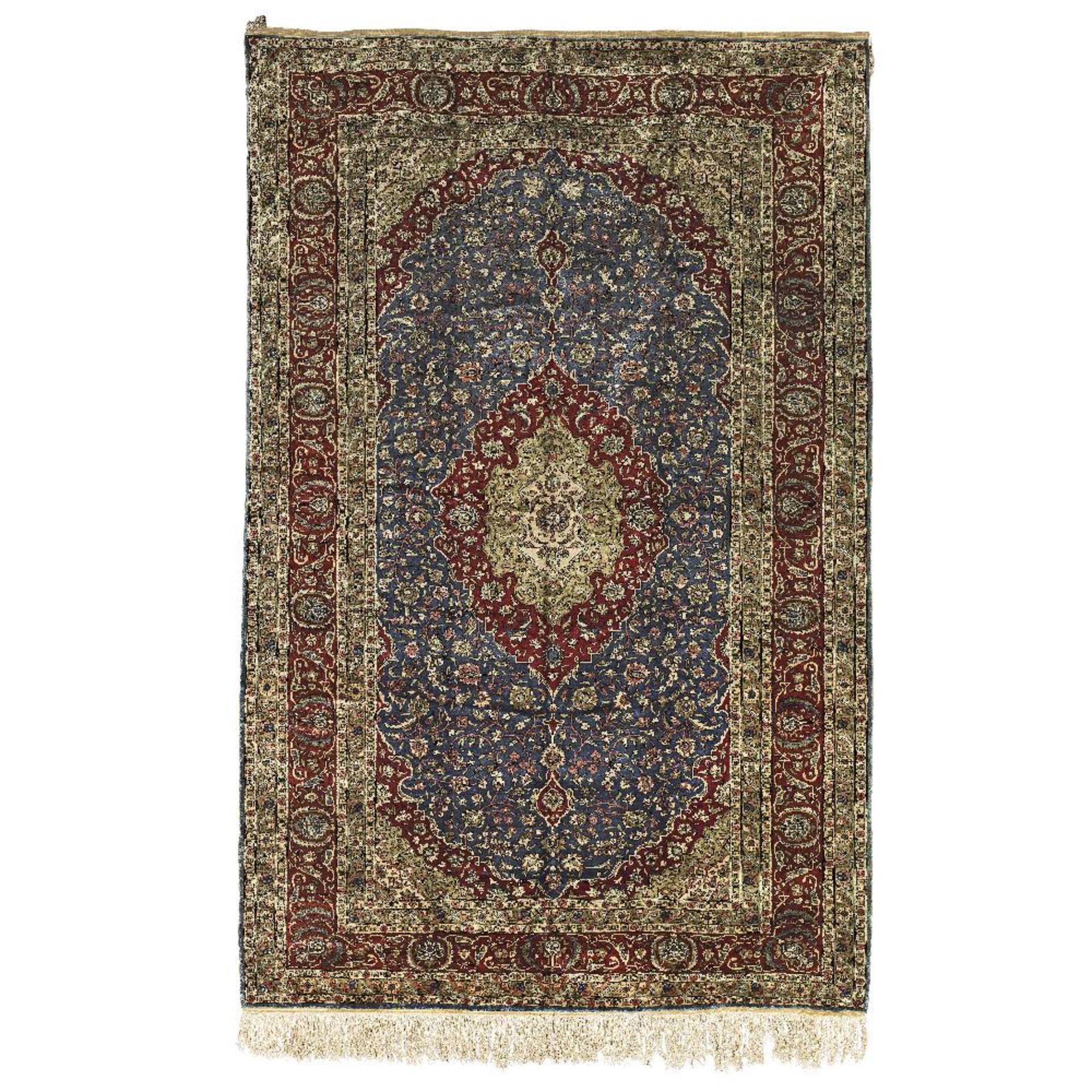 A silk and metal thread Hereke carpet West Anatolia, circa 1950 311cm x 198cm