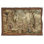 An impressive genre tapestry depicting 'The Procession of the Fat Ox' Flemish, circa 1730, afte...