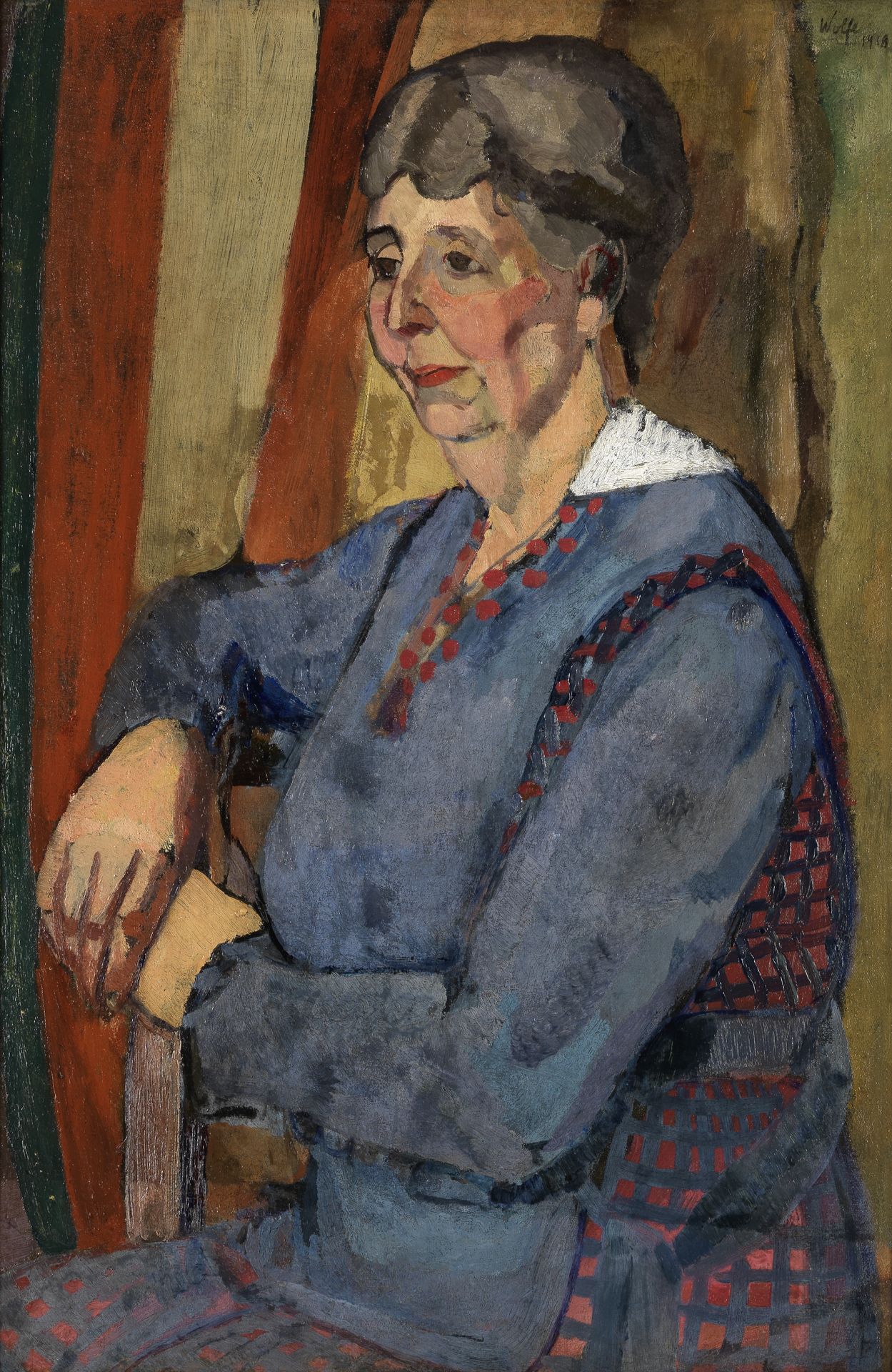 Edward Wolfe (South African/British, 1897-1982) Portrait of Eva Leech