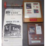 Two Exide and Chloride Batteries display cases, ((Qty))