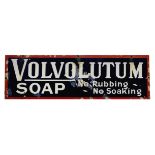 A Volvolutum Soap enamel advertising sign,