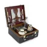 A cased drinks/picnic set for two persons by Drew & Sons, circa 1905,