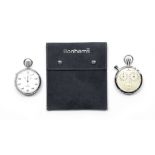 Two stopwatches by Omega and Junghans, ((3))