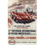 Posters for events held at Le Mans pre-qualification and testing, ((Qty))