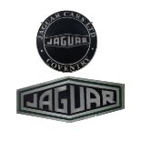 Two 'Jaguar' garage display emblems, ((2))