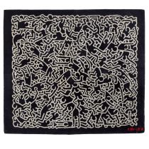 KEITH HARING (1958-1990) Tapis &#171; Sans titre &#187;1985Edition Elis&#233;e num&#233;rot&#233...