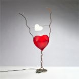 INGO MAURER (1932-2019) Lampe &#171; One from the Heart &#187;Cr&#233;ation en 1989 M&#233;tal c...