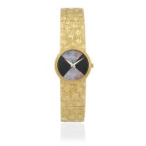 PIAGET: OPAL AND ONYX WRISTWATCH,