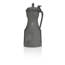 A George III pewter tappit hen, of Scots pint capacity circa 1790