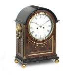 A Regency mahogany and brass mounted bracket clock By Peter Keir Falkirk