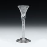 A Jacobite cordial glass circa 1750