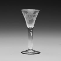 A Jacobite glass Circa 1750