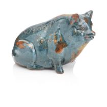 A Ewenny slipware pig Early 20th century