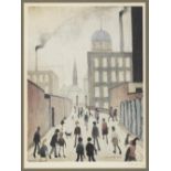 Laurence Stephen Lowry R.A. (British, 1887-1976) Mrs Swindell's Picture Offset lithograph in col...