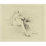 Henry Moore O.M., C.H. (British, 1898-1986) Reclining Mother and Child II Etching and drypoint, 1...