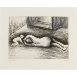 Henry Moore O.M., C.H. (British, 1898-1986) Mother and Child XV, from Mother and Child Etching wi...