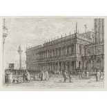 Antonio Canal, known as il Canaletto (Italian, 1697-1768) La Libreria. V. Etching, circa 1740, on...