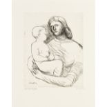 Henry Moore O.M., C.H. (British, 1898-1986) Mother and Child XXII, from Mother and Child Etching,...