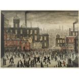 Laurence Stephen Lowry R.A. (British, 1887-1976) Our Town Offset lithograph in colours, on wove p...