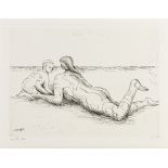 Henry Moore O.M., C.H. (British, 1898-1986) Mother and Child XIX, from Mother and Child Etching, ...