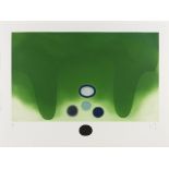 Victor Pasmore R.A. (British, 1908-1998) Green Darkness Etching and aquatint in colours, 1986, on...