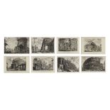 Giovanni Battista Piranesi (Italian, 1720-1778) A Collection of Eight Etchings Six plates, from V...