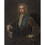 Circle of Charles Jervas (Irish, circa 1675-1739) Portrait of a young Robert Walpole, half-lengt...