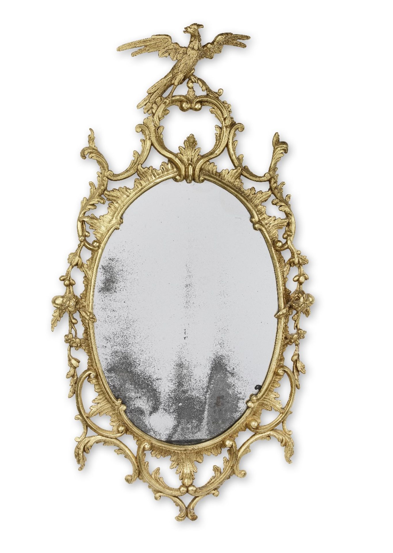 A George III giltwood mirror probably restored and/or re-gilded by John Hay and Son during the 1...