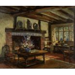 Herbert Davis Richter (British, 1874-1955) Cottage interior