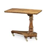 A William IV rosewood reading table