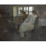 Albert Chevallier Tayler, RBC (British, 1862-1925) Confirmation Day signed and dated 'A.CHEVALLIER