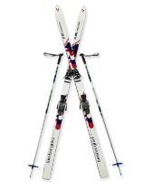 A pair of Sir Roger Moore's vintage Lamborghini G80 competition skis Italian, 1980s