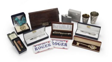 A group of personal items from Sir Roger Moore's Gstaad chalet Comprising: ((13))