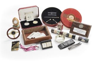 A collection of Sir Roger Moore's desk accessories (qty)