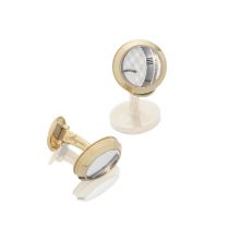 Breguet. A pair of 'Cadran Guilloch&#233;' cufflinks (2)