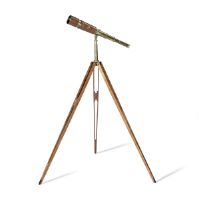 A Holmes Brothers 3-inch brass and leather bound telescope First half 20th century