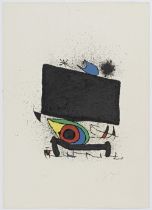 Joan Mir&#243; (Spanish, 1893-1983) Terre des hommes Lithograph in colours, 1973, on Arches wove...