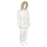 A Bogner white ski suit purchased for Sir Roger Moore in A View to a Kill 1985