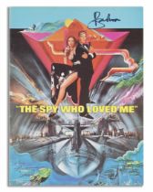 A film programme for The Spy Who Loved Me signed by Sir Roger Moore 1977