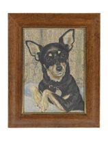 M.A.Edmonds 'Liesel', portrait of a black and tan Manchester Terrier (Together with a group port...